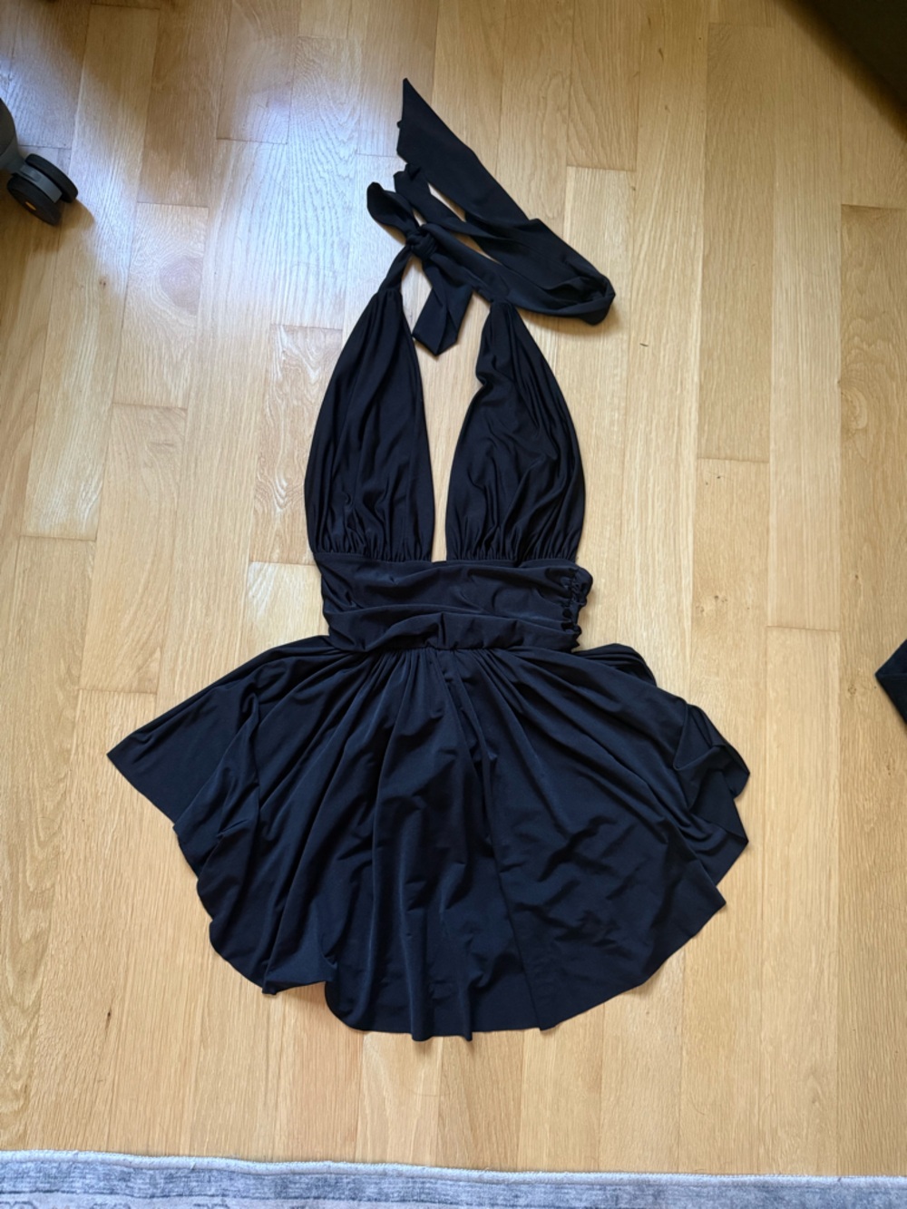 Black Halter top Mini Dress